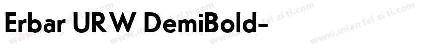 Erbar URW DemiBold字体转换